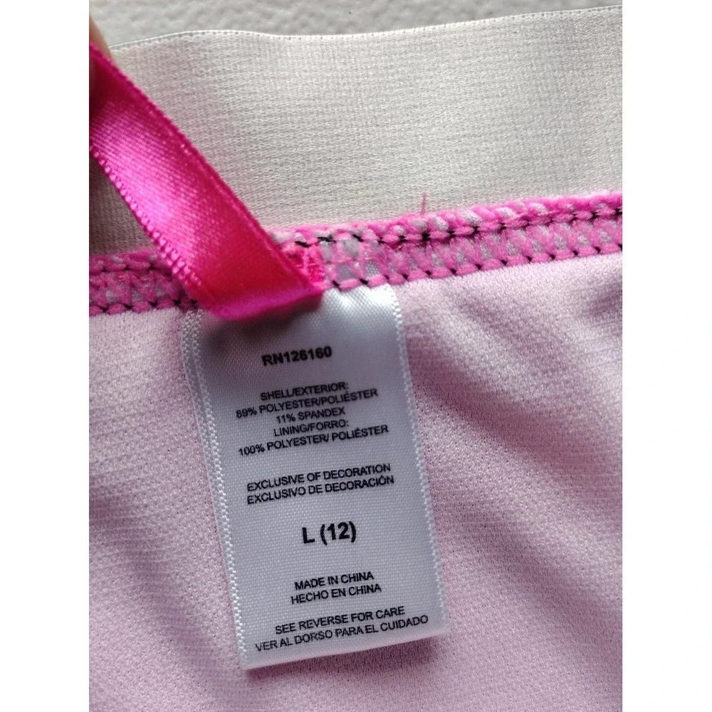 Betsey Johnson girls pink swimsuit size‎ 12